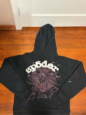 Black Spider Graphic Hoodie Sweatshirt